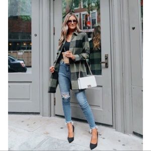 BB Dakota by Steve Madden ELDRIDGE PLAID COAT SAGE